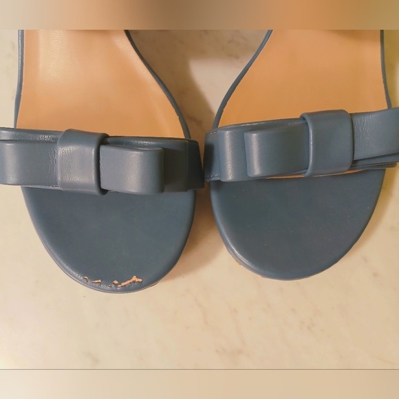 Journee Collection Womens BROOKAN Blue Platform Sandals Casual Block Heel Heels - Picture 2 of 2